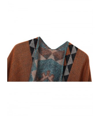 Urban CoCo Printed Cardigan Orange in Wraps & Pashminas