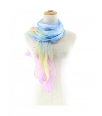 Jiao Miao Women's Solid Color 3 layers Silk Long Scarf - 170111-10 - CA1879X6SIQ