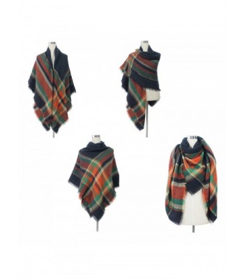 Blanket Square Scarves Tartan Checked