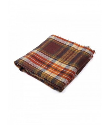 Blanket Square Scarves Tartan Checked in Cold Weather Scarves & Wraps