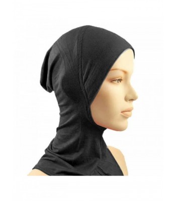 Edal Under Scarf Hat Cap Bone Bonnet Hijab Islamic Band Neck Cover Head Wear - Black - CZ126HWDKIP