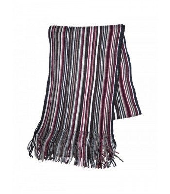 Weitzner Knitted Winter Colorful Striped in Fashion Scarves
