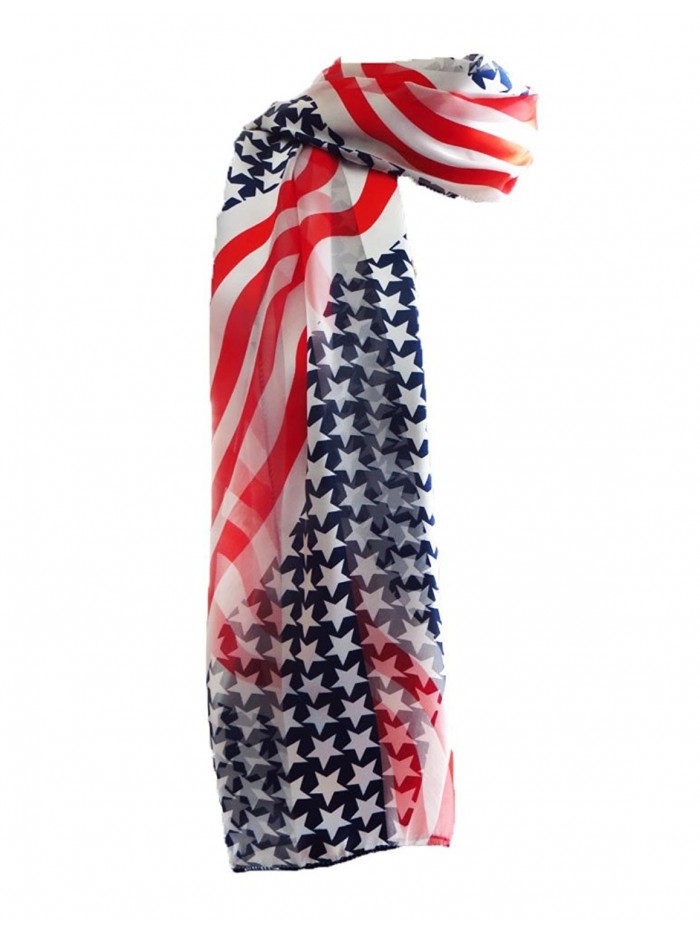 New Company Women's American Flag Scarf - CM11EQ77WQP