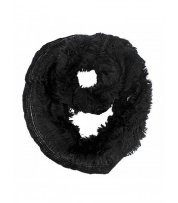 Shaggy Infinity Scarf - Black - C11173QKNIF