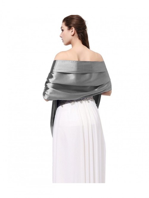 silver formal shawl