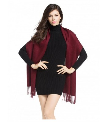 Natural Cashmere Scarf Shawl Pomegranate - Pomegranate Red - CT128K1LH6X