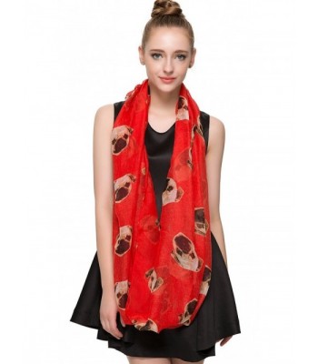 HUAN XUN Infinity Lightweight Red in Fashion Scarves
