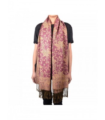 Paisley Floral Branches Pashmina Scarf