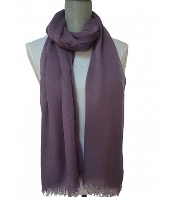 NovemberSkies Women's Extra Large Soft and Slinky 100% Modal Fabric Scarf - Plum - C811P8Z3TG1