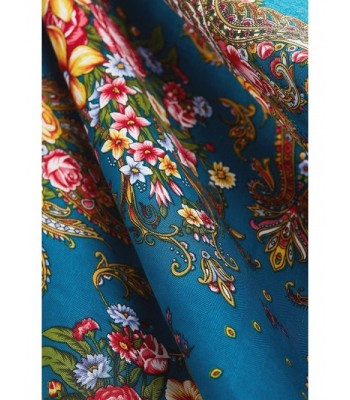 Ladies Floral Fringe Ukrainian Russian in Fashion Scarves