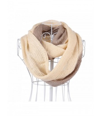 Winter Knitted Infinity Warmer Contrast in Fashion Scarves