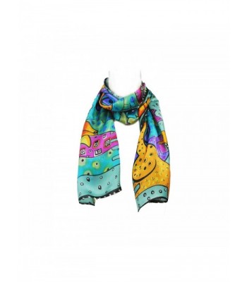 Wrapables Vibrant 100 Silk Scarf in Fashion Scarves