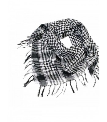 Lavany 1PC Women Men Scarf Shawl Wrap Pattern of Arab Shemagh Keffiyeh Palestine - Black - C2186G5S6LZ