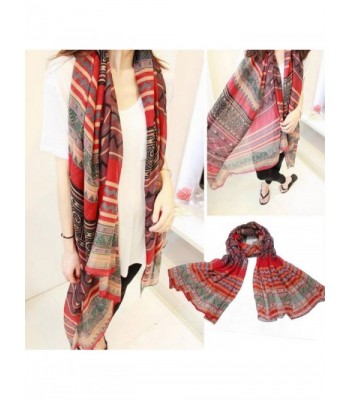 Retro Bohemian Women Vintage Voile in Wraps & Pashminas