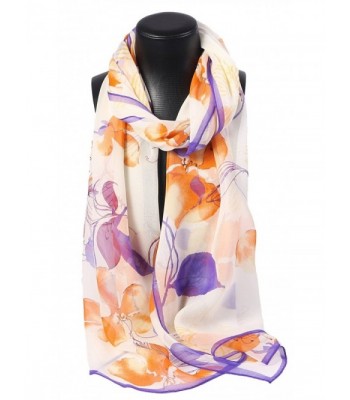 Grace Scarves Oblong Georgette Watercolor