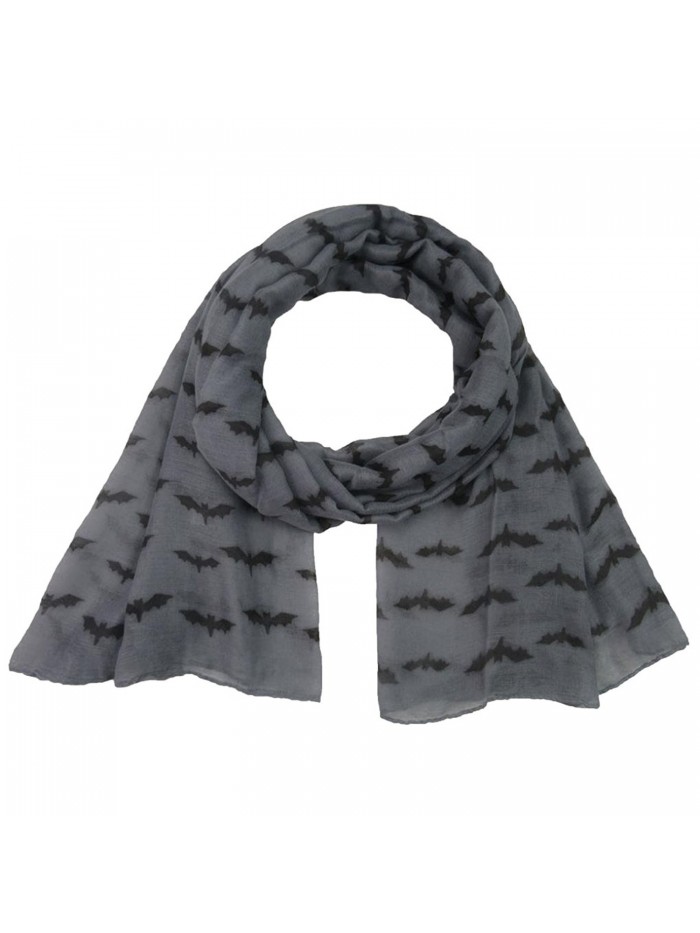 Women Scarf Winter Shawl Bat Print Fashion Scarf Soft Wrap Stole Pashmina Scarves - C - C91885I8D69