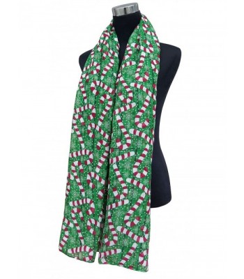 Lina Lily Candy Womens Christmas in Fashion Scarves