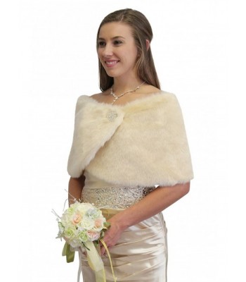 Tion Bridal Womens Faux Champagne in Wraps & Pashminas