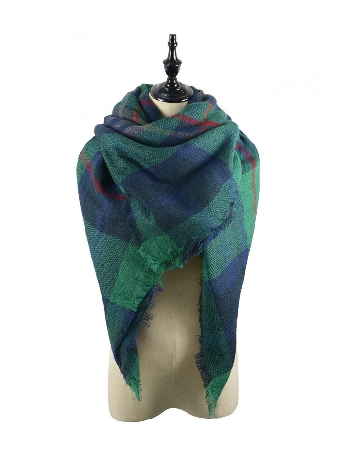 Zando Oversized Blanket Scarfs Scarves - Green Women Scarf - CK186GTMOZY