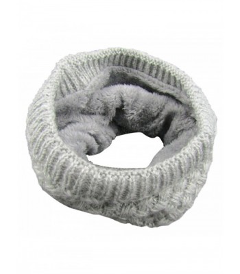 TagoWell Winter Women Infinity Scarf knit Neck Warmer Thick Circle Loop Scarves - Gray - CN187UNAAQ6