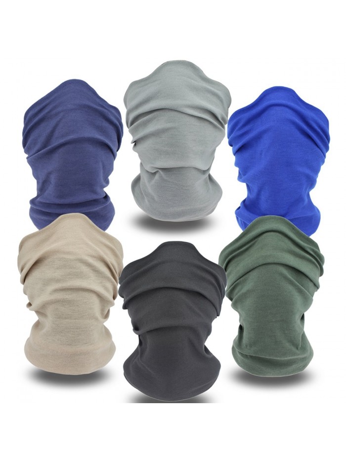 Headwear Bandanna Balaclava Multifunctional Stretchable - 6*Solid Color Sets - CI12LHZFUEJ