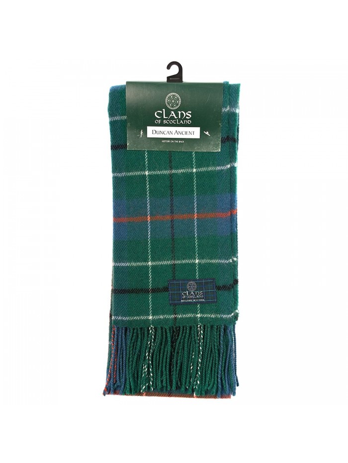 Clans Of Scotland Pure New Wool Scottish Tartan Scarf Duncan Ancient (One Size) - CQ12581BW6X