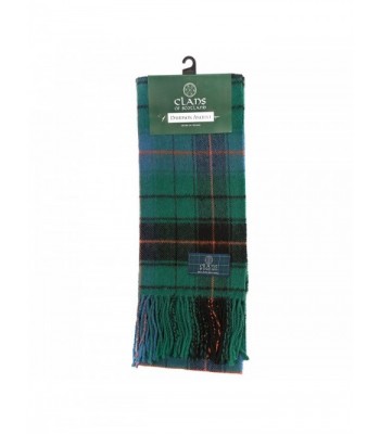 Clans Of Scotland Pure New Wool Scottish Tartan Scarf Davidson Ancient (One Size) - CJ123H4EF6R