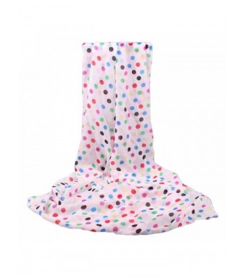 Sandistore Fashion Women Long Soft Wrap scarf Ladies Shawl Chiffon Polka Dot Scarf Scarves - White - CX12K868EI7