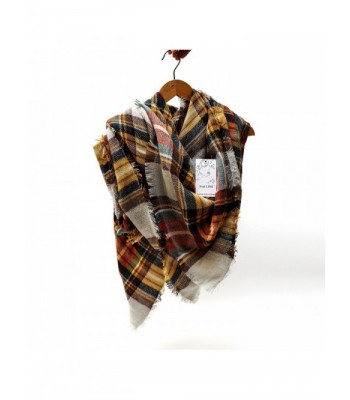 Womens Tartan Scarf Checked Pashmina