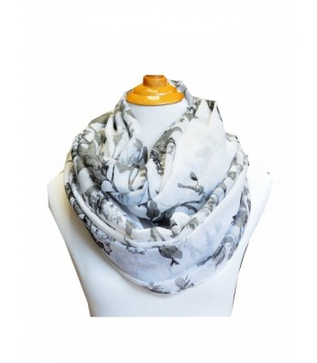 SCARF_TRADINGINC Floral Light Weight X-large Infinity Scarf - Rosa White - C311WS1JLLP
