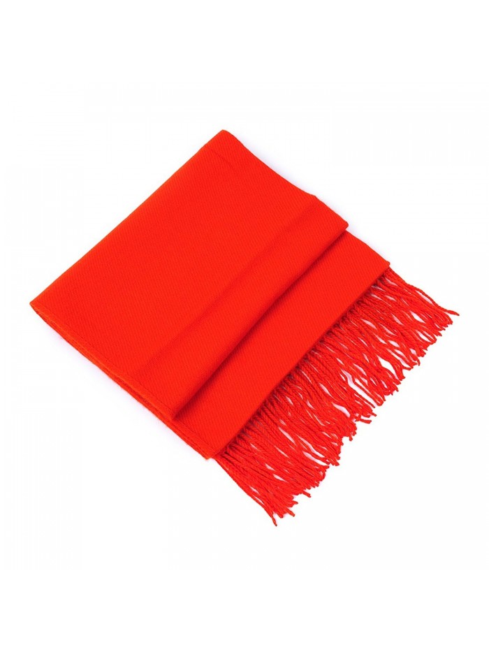 HUAN XUN Blanket Scarf Shawl Cape Poncho Knit Sweater with Tassels Multi Styles - Shawl & Solid - Red - CK11O3J6KF5