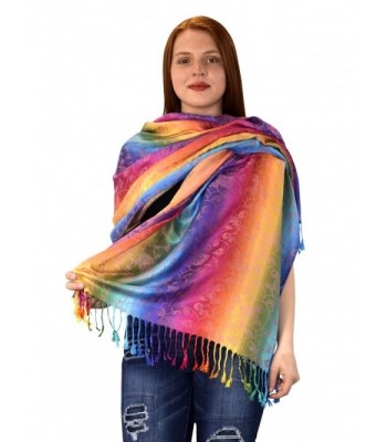 Peach Couture Tropical Colorful Pashmina