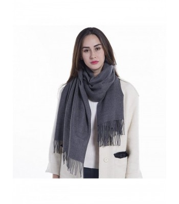 Extra Large Womens Long Cashmere Wool Winter Shawl Wrap- Solid Color 78 ...