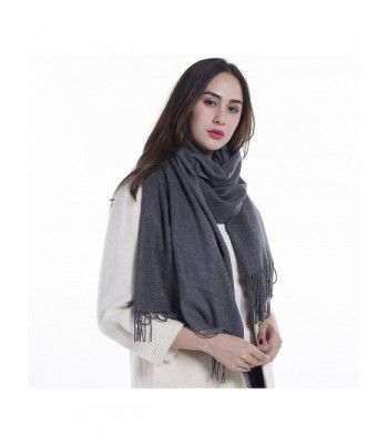 Extra Large Womens Long Cashmere Wool Winter Shawl Wrap- Solid Color 78 ...