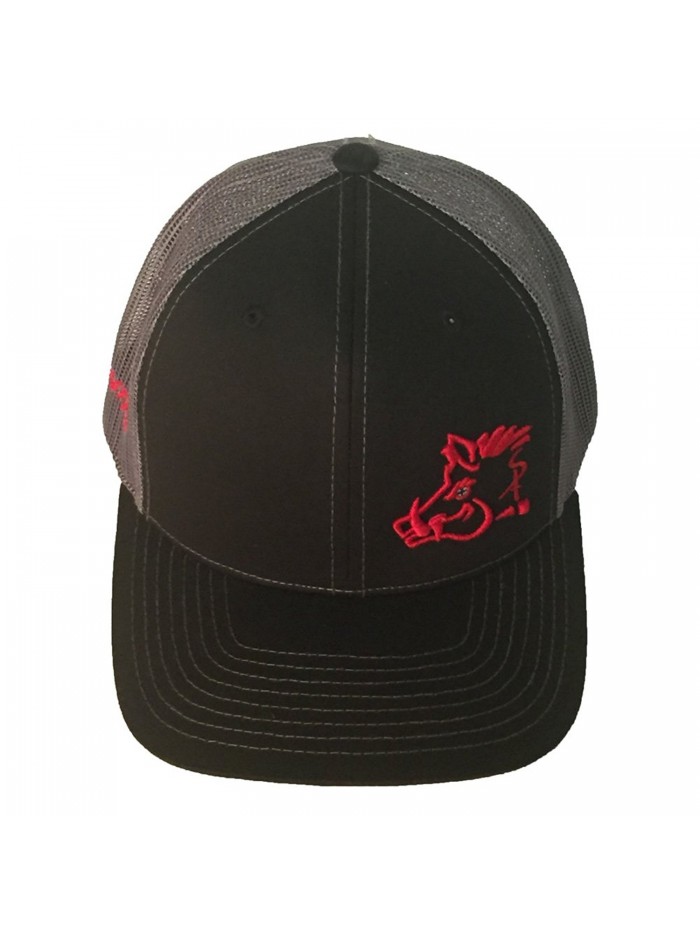 Sniper Pig Black and Red Snapback Hat - C912IJPCIH7