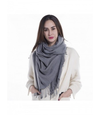 Extra Large Womens Long Cashmere Wool Winter Shawl Wrap- Solid Color 78 ...