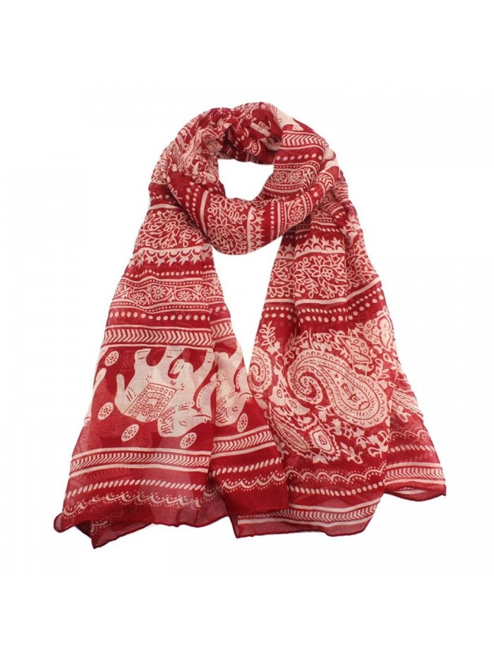 Qingfan Lightweight Scarves Fashion Elephant - B - C9185QTZSIS