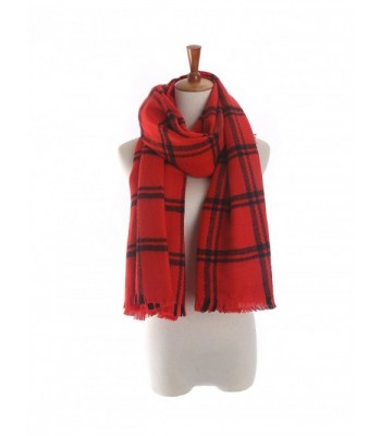 Moxeay Womens Tartan Scarf Checked in Cold Weather Scarves & Wraps