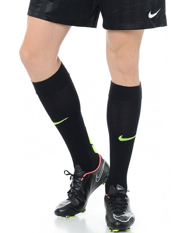 Nike Stadium Soccer Over The Calf Knee High Socks - Black (SX4855-070) / Volt/Heather Grey - CR11MS4T45Z