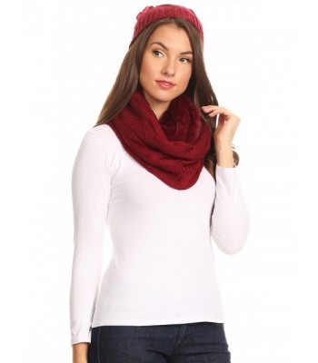 Sakkas 16138 Classic Infinity Burgandy in Fashion Scarves