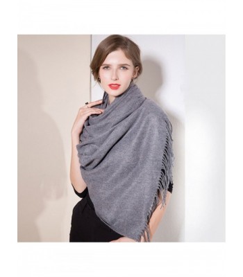 Women Wraps Winter Warm Cashmere Imitation Solid Color Fashion Scarves ...