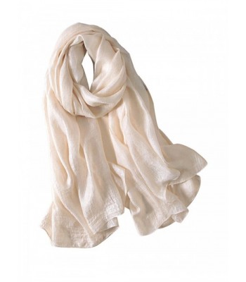 Bbonlinedress Women's Lightweight Rayon Shawl Long Soft Scarf Bridal Party Wrap - Beige - CS183C0LIYN