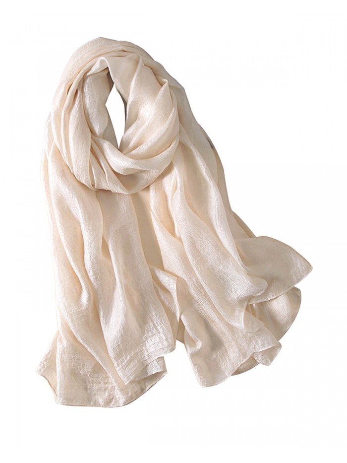 Bbonlinedress Women's Lightweight Rayon Shawl Long Soft Scarf Bridal Party Wrap - Beige - CS183C0LIYN