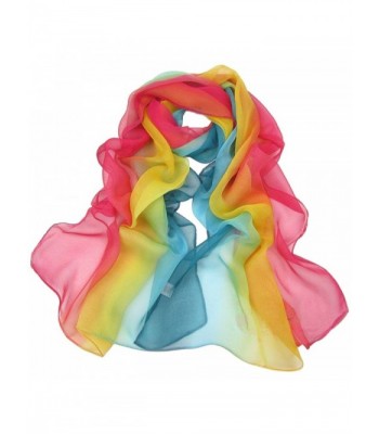 Aven Women Charming Georgette Rainbow in Fashion Scarves