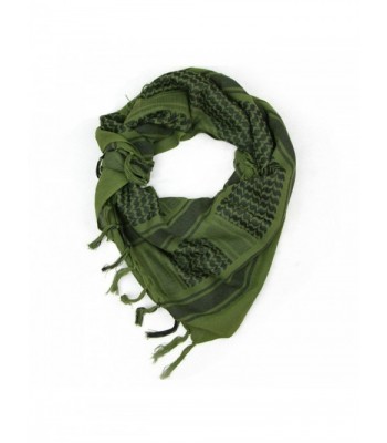 Neodot Tactical Desert Military Shemagh Arab Keffiyeh Neck Scarf Head Wrap 100% Cotton - Army Green - CC186GGT7S9