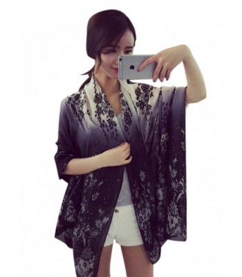 JD SUITCASE Fashion Lace Print Shawl Wrap Lightweight Scarves For Women - CU12O53TKF3