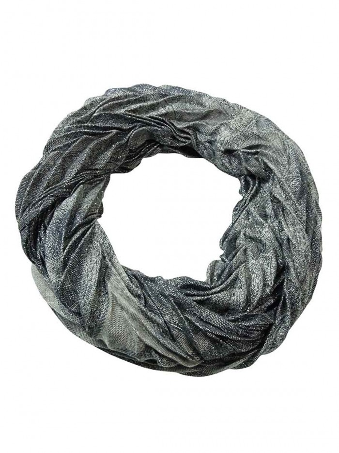 Collection Eighteen Women's Paisley Pleated Infinity Scarf - Grey ...