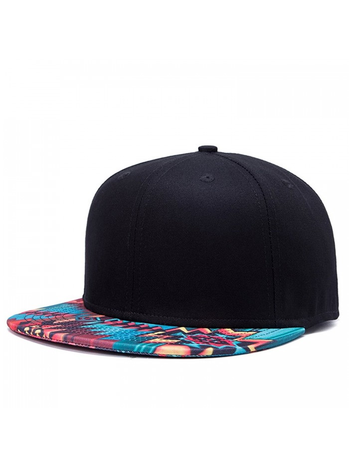 So'each Unisex 3d Galaxy Aztec Print Flatbill Visor Snapback Baseball Hat Neon Sign - CB12B6NL7PN