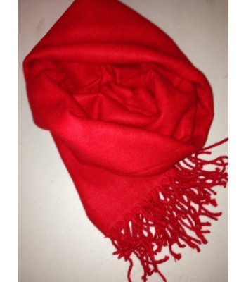 RED SCARF: Elegant- Cashmere Feel Scarf 72" x 12" New 2014 Spring Collection - C811G6BKYCD