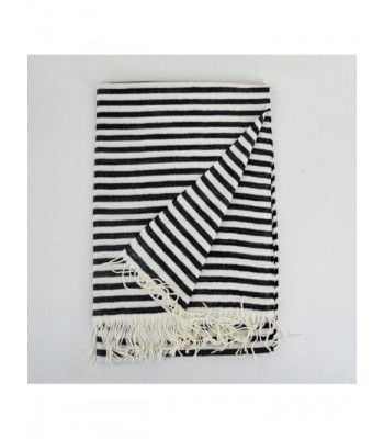 YAOSEN Classic Black Striped Fringed in Wraps & Pashminas